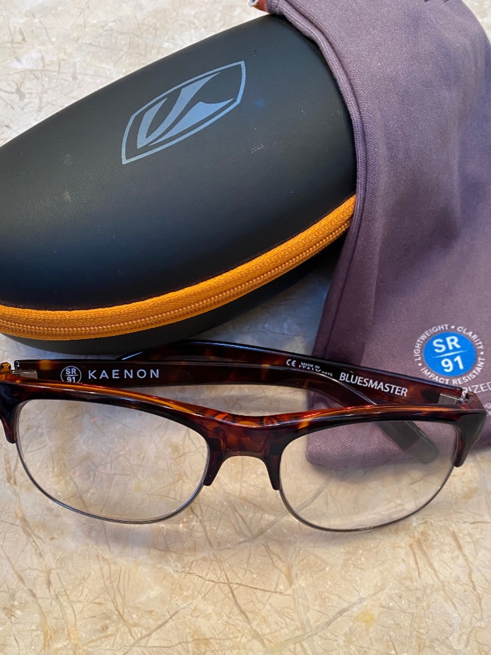 KAENON eyeglass FRAMES + Case, sunglasses